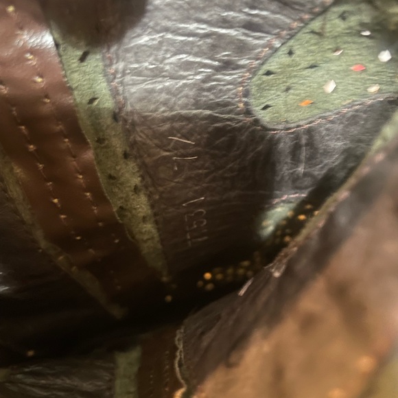 Frye Brown Western Cowboy Heel Boots Goodyear Welt Women's Size 7 - Picture 5 of 11